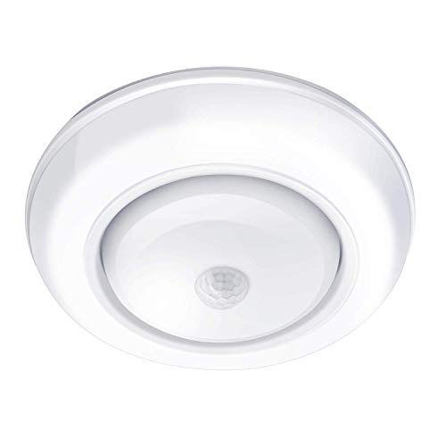 Product Cover TOOWELL Motion Sensor Ceiling Light Battery Operated Wireless Motion Sensing Activated LED Light White 180 Lumen Indoor for Entrance Stairs Hallway Basement Garage Bathroom Cabinet Closet
