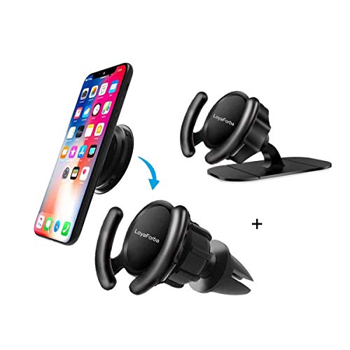 Product Cover Pop Clip Car Mount Compatible Pop Users - LoyaForba 360° Rotation Air Vent Pop Out Stand and Dashboard Sticker Holder for GPS Navigation Compatible with Phone MAX/X/8, Note 8/S9+