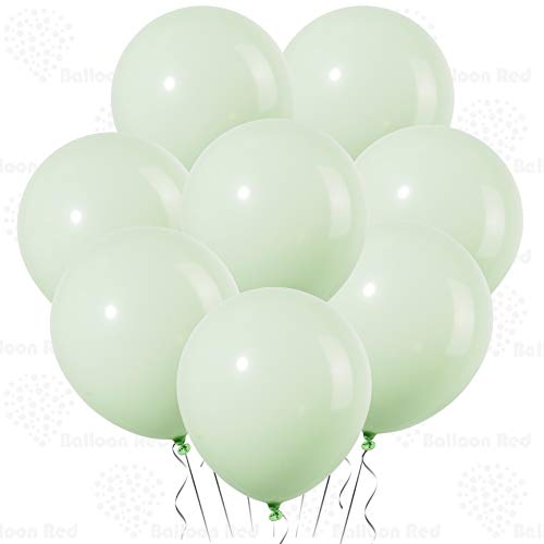 Product Cover Pastel Color 10 Inch Latex Balloons (Premium Helium Quality), Pack of 100, Baby Green, for Baby Shower Birthday Party Decorations Supplies