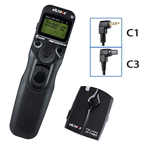 Product Cover VILTROX Wired or Wireless Shutter Release Timer Remote Control C1/C3 for Canon EOS R 80D 77D 70D 60D T7i T6i T6 T5i Rebel T3 760D 650D M5 M6 5D IV III 5D 6D 7D Series 1D PowershotG10