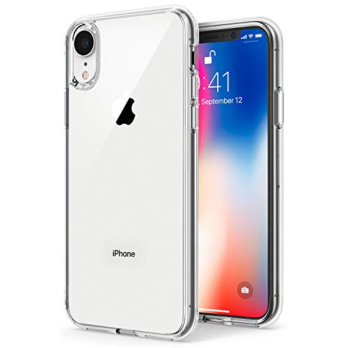 Product Cover TENOC Phone Case Compatible for Apple iPhone Xr 6.1 Inch, Crystal Clear Ultra Slim Cases Soft TPU Cover Protective Bumper