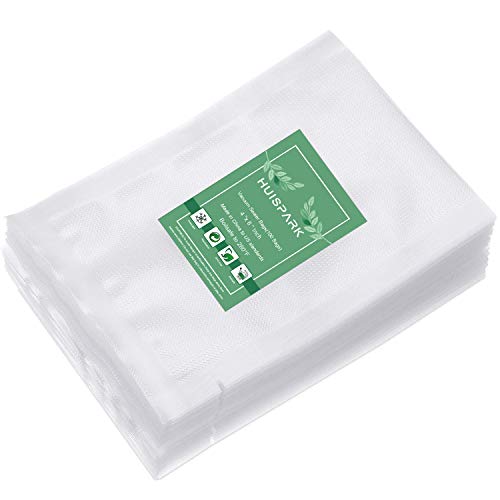 Product Cover 4×6 Inch Vacuum Sealer Bags,Heavy Duty Pre-Cut Design Commercial Grade BPA FREE Save Food Sealable Bag for Heat Seal Food Storage Smell Proof Bags,Boilsafe to 280°F Freezable,Resizable(100Pcs)