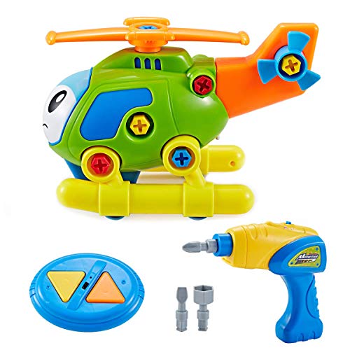 Product Cover Think Gizmos Take Apart Toy Mission Helicopter Kit for Kids TG711 - Build Your Own Toy Kit for Boys & Girls Aged 3 4 5 6 7 8 - Fun Educational Learning Toy