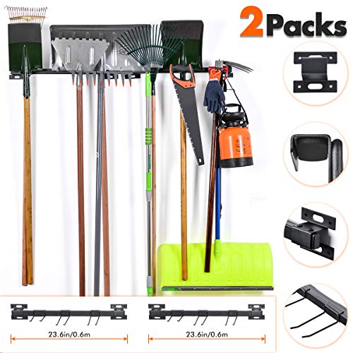 Product Cover Tool Racks For Garage Walls- Wall Holders For Tools - Wall Mount Tool Organizer- Wall Mount Tools Home & Garage Storage System - Steel Gear Hanger