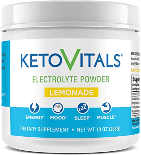 Product Cover Keto Vitals Electrolyte Powder | Keto Friendly Electrolytes with Potassium, Magnesium, Sodium & Calcium | Keto Electrolytes Supplement Energy Drink Mix | Zero Calorie | Zero Carb | Sugar Free