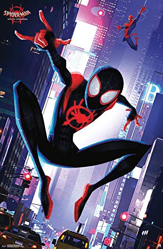Product Cover Trends International Marvel Comics Movie Man: Enter The Spider-Verse-Street Wall Poster, 22.375