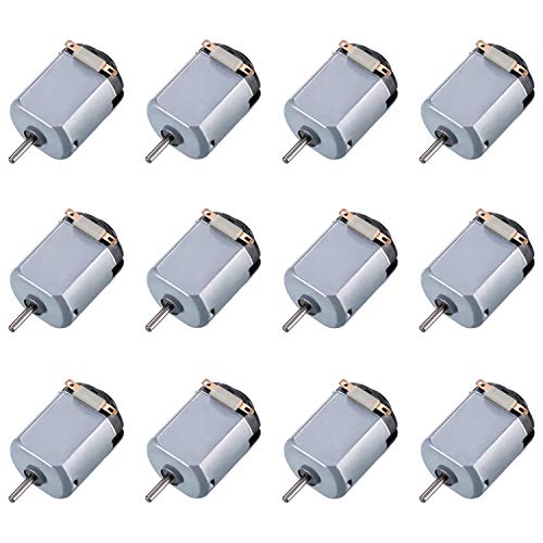 Product Cover Topoox 12 Pack DC Motor 1.5-3V 15000RPM Mini Electric Hobby Motor for DIY Toys Science Projects