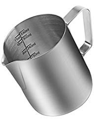 Product Cover Milk Frothing Pitcher, Stainless Steel Creamer Frothing Pitcher, Perfect for Espresso Machines, Milk Frothers, Latte Art 12 oz (350 ml)
