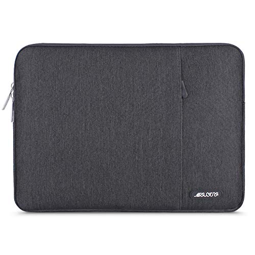 Product Cover MOSISO Laptop Sleeve Bag Compatible with 13-13.3 inch MacBook Pro, MacBook Air, Notebook Computer, Vertical Style Water Repellent Polyester Protective Case Cover with Pocket, Space Gray