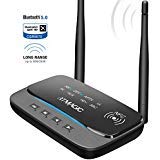 Product Cover BTMAGIC Bluetooth 5.0 Transmitter Receiver 265FT Long Range 3 in 1 Bluetooth Audio Adapter aptX HD & aptX Low Latency, Optical RCA AUX 3.5mm for TV Home Stereo PC Headphone/Speaker, USB Rechargeable