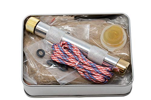 Product Cover American Heritage Industries Fire Piston Kit- Firestarter Kit with Char Cloth, Cord, and Tinder, Survivalist and Prepper Gift, Easily Start Your Next Campfire