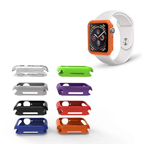Product Cover REEDCALE Cover Bumper Case with 8 Color Pack for Apple Watch Series 5/ Series 4 (44mm) ...