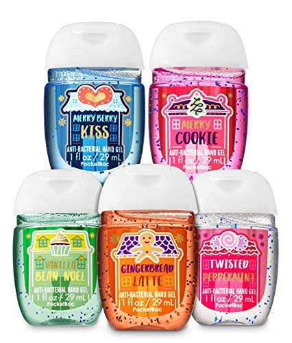 Product Cover Bath & Body Works Bath And Body Works Cocoa Cafe 5-Pack Pocketbac Hand Sanitizers (Hot Cocoa And Cream, Toasted Smores, Gingerbread Latte)