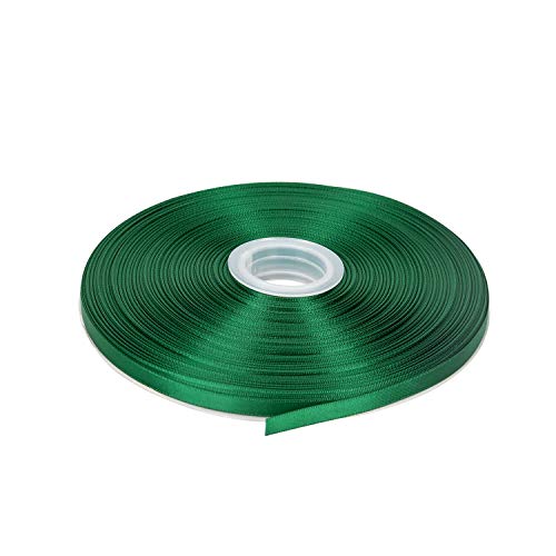 Product Cover LaRibbons 100 Yards 1/4 inch Double Face Satin Ribbon for Craft, Gift Wrapping, Hair Bow, Wedding Deco - 587 Forest Green
