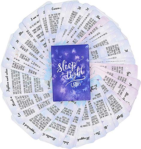 Product Cover Sunny Present Sleep Tight Cards - 45 Meditation and Mindfulness Cards for Bedtime - Calm Down and Relax & Relief Stress and Anxiety