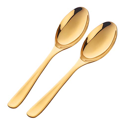 Product Cover Bisda 2-Piece Stainless Steel 18 10 Serving Spoon (Gold)