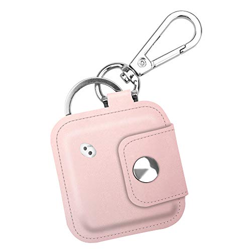 Product Cover Fintie Case for Tile Mate/Tile Pro/Tile Sport/Tile Style/Cube Pro Key Finder, Vegan Leather Protective Cover for 2020 2018 and All Generations Tile, Rose Gold