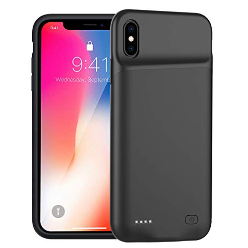 Product Cover Battery Case for iPhone X/XS/10, 5200mAh Portable Protective Charging Case Compatible with iPhone X/XS (5.8 inch) Rechargeable Extended Battery Charger Case (Black)