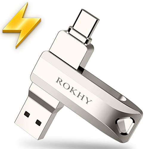 Product Cover Flash Drive 256GB USB Type C Both 3.1 Tech - 2 in 1 Dual Drive Memory Stick High Speed OTG for Android Smartphone Computer, MacBook, Chromebook Pixel - 256GB