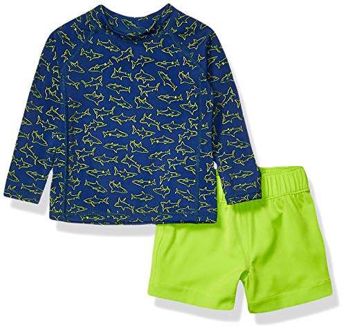 Product Cover Amazon Essentials UPF 50+ Baby Boy's 2-Piece Long-Sleeve Rashguard and Trunk Set