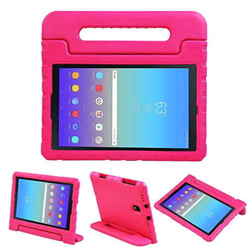 Product Cover NEWSTYLE Kids Case for Samsung Galaxy Tab A 10.5 Inch 2018 - Shockproof Light Weight Protective Handle Stand EVA Kids Case for Samsung Galaxy Tab A 10.5 2018 Model SM-T590 T595 T597 (Rose)