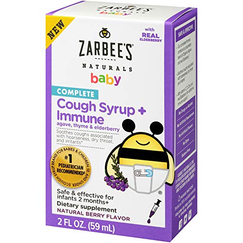 Product Cover Zarbee's Naturals Complete Baby Cough Syrup + Immune with Agave, Thyme & Elderberry, 2 Ounce Bottle
