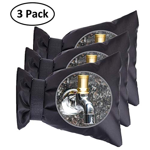 Product Cover Feeke Outdoor Faucet Covers for Winter -Garden Faucet Socks -Water Sprinkle Valve Insulation Wrap -Hose Bib Protector Spout Cover -Outside Spigot Pipe Freeze Protection -Insulated Tap Pouch (3 Pack)