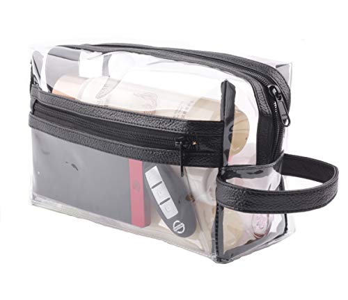 Product Cover Heavy Duty Clear Toiletry Makeup Bags Transparent Shaving Bag Water Resistant Cosmetic Bag Organizer Pouch for Travel with Zipper and Handle