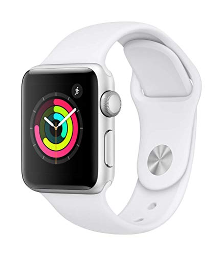 Product Cover Apple Watch Series 3 (GPS, 38mm) - Silver Aluminium Case with White Sport Band