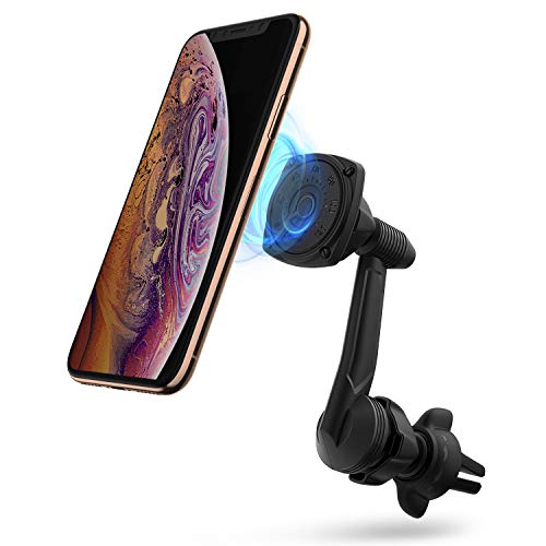 Product Cover Ringke Power Clip Wing Magnetic Air Vent Phone Holder Car Mount 360° Rotation Long Reach Neck Double Knob Technology for Smartphone, Tablet, and Other Handheld Devices
