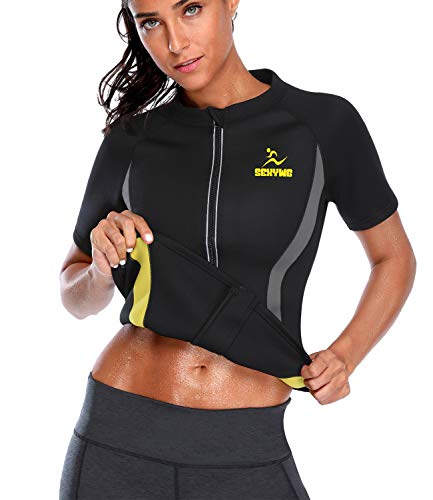 Product Cover SEXYWG Women Hot Sweat Weight Loss Sauna Shirt Neoprene Top Workout Body Shaper Slimming Training Suit