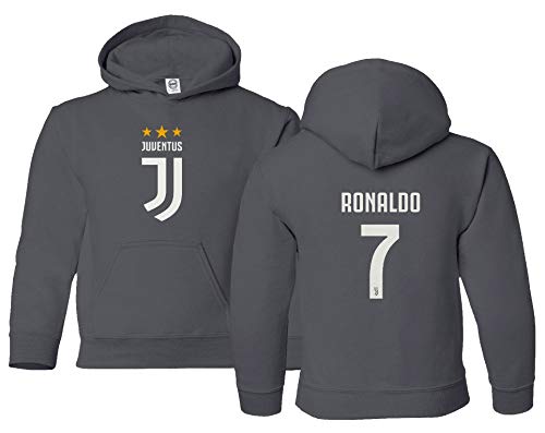 Product Cover Spark Apparel New Soccer Shirt #7 Cristiano Ronaldo CR7 Boys Girls Youth Hooded Sweatshirt