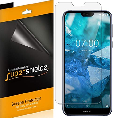 Product Cover (6 Pack) Supershieldz for Nokia 7.1 Screen Protector, High Definition Clear Shield (PET)