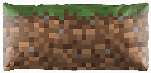 Product Cover Jay Franco Minecraft Decorative Body Pillow Cover - Kids Super Soft 1-Pack Bed Pillow Cover - Measures 20 Inches x 54 Inches (Official Minecraft Product)