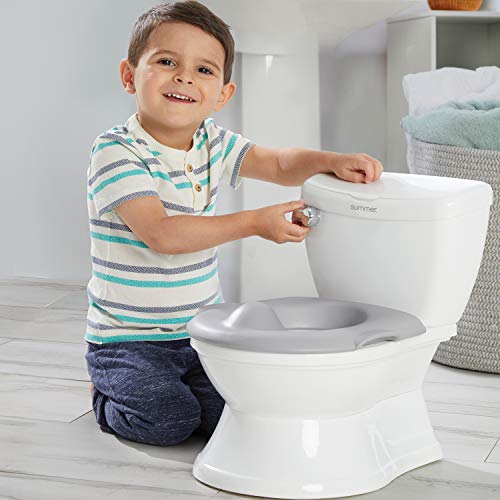 Product Cover Summer My Size Potty Train and Transition, White   - Realistic Potty Training Toilet Looks and Feels Like an Adult Toilet - Includes Removable Potty Topper and Storage Hook, Easy to Empty and Clean