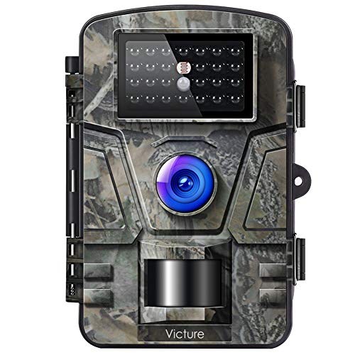Product Cover Victure Trail Game Camera with Night Vision Motion Activated 1080P 12MP Hunting Cameras with Low Glow and Upgraded Waterproof IP66 for Outdoor Wildlife Watching
