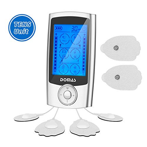 Product Cover Tens Unit Rechargeable Massage Machine Therapy Device for Pain Management and Rehabilitation with 24 Modes and 6 Pads Massager Great for Treating Back Neck Stress Sciatic Pain and Muscle Relief