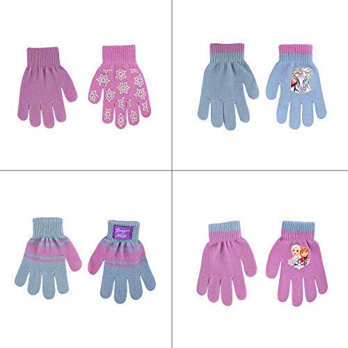 Product Cover Little Girls Disney Assorted 4 Pair Set Mittens or Gloves, Age 2-4 or 4-7