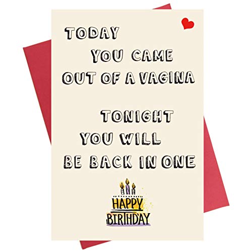 Product Cover Funny Birthday Card for Him | Birthday Card for Boyfriend | Birthday Card for Husband Fiance