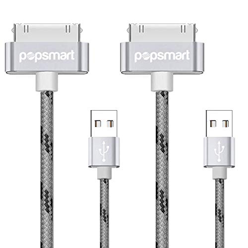 Product Cover 30 Pin to USB Sync and Charging Data Cable Compatible for iPhone 4 / 4S, iPhone 3G / 3GS, iPad 1/2 / 3, iPod, iPod Classic (3.2 Ft - 2 Pack)