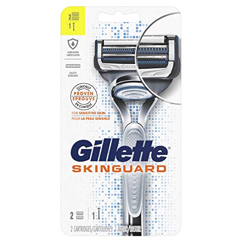Product Cover Gillette SkinGuard Men's Razor for Sensitive Skin, Handle + 2 Refills