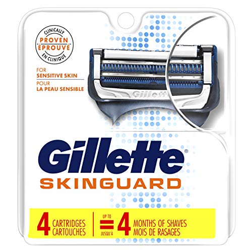 Product Cover Gillette SkinGuard Men's Razor Blade Refill for Sensitive Skin, 4 Blade Refill
