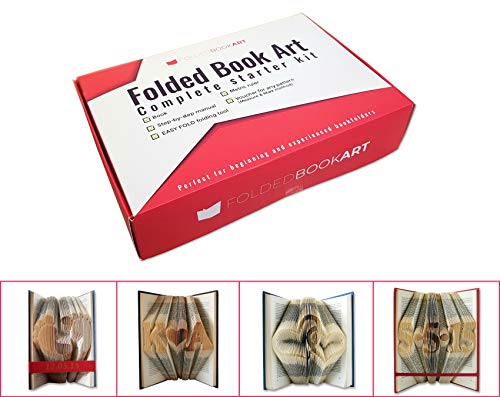 Product Cover Folded Book Art Starter Kit - Beginner Friendly Gift Set to Create Your own bookfolding Pieces
