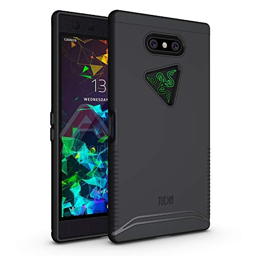 Product Cover TUDIA Razer Phone 2 Case, [Merge Series] Dual Layer Heavy Duty Extreme Drop Protection/Rugged Phone Case for Razer Phone 2 [2018] (Matte Black)