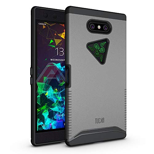 Product Cover TUDIA Razer Phone 2 Case, [Merge Series] Dual Layer Heavy Duty Extreme Drop Protection/Rugged Phone Case for Razer Phone 2 [2018] (Metallic Slate)