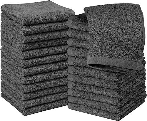 Product Cover Utopia Towels Cotton Washcloths, 24 - Pack, Grey