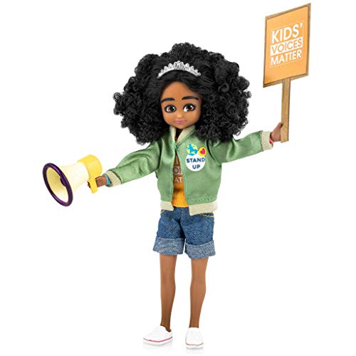 Product Cover Lottie Kid Activist Doll | Cute Black Dolls for Girls & Boys Outfit | Doll On A Mission! | for 6 Year Old and up! Cute Black Doll Inspired by Real-Life Kid Activist, Mari Copeny. Wears