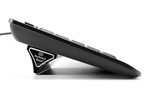 Product Cover ESC Computer Keyboard Stand & Laptop Stand - Adjustable Ergonomic Angle/Tilt - Two Sizes of Stands Included - Compatible with Most Keyboards - Repositionable Micro Grip Pads (Keyboard not Included)