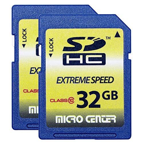 Product Cover Micro Center 32GB Class 10 SDHC Flash Memory Card SD Card (2 Pack)
