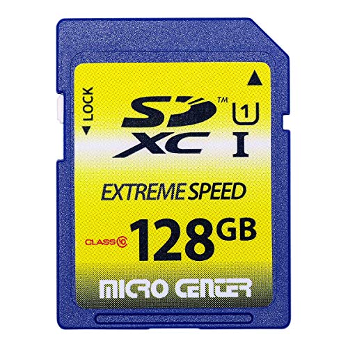 Product Cover Micro Center 128GB SD Card SDXC Class10 Flash Memory Card